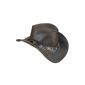Leather Hat Reno cowhide brown (Textiles)