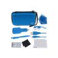 New Nintendo 3DS XL 12-in-1 Travel Pack / bag, pouch, screen protector, car charger: blue (New Nintendo 3DS XL - 2015 / 3DS XL) (Accessories)