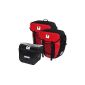 Red Loon - Triple bag for bike rack - two bike panniers for luggage + 1 handlebar bag - waterproof - Material: ultra resistant (Miscellaneous)