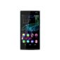 Wiko Ridge 4G Smartphone (12.7 cm (5 inch) HD display, 1.2 GHz quad-core processor, 13 megapixel camera, 16GB internal memory, Android 4.4.4) black / turquoise (Electronics)