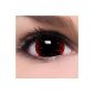 Colored red Hangman Mini sclera contact lenses Lenses + container + Kombilösung top quality at Carnival and Halloween Crazy Fun (Personal Care)