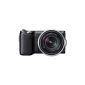 Sony NEX-5NKB system camera (16.1 megapixels, 7.5 cm (3 inch) screen, Live View) incl. 18-55mm lens (Electronics)