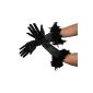 Foxxeo 10308 | spring gloves gloves spring black gloves black 20s precious feathers Glamour (Toys)