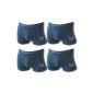 4er Pack Herren Boxer Shorts Microfiber Remixx 105 colors, color: blue / gray, Size: M (Textiles)
