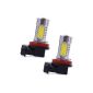 XCSOURCE® 2pcs H11 Xenon White High Power COB LED projector for the car driven Fog lights LD310