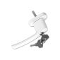 TecTake 10 lockable window handles and white child lock safety key