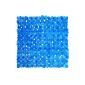 Shower mat 54x54 cm, pebbled finish, blue and transparent (Personal Care)