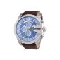 Diesel Men's Watch Chronograph Quartz XL Mega Chief Leather DZ4281 (clock)