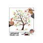 Fingerprint canvas 60x60 - Shop - incl. Stamp pad, pen & wedding book for FREE - Fingerprint Tree Wedding - Wedding Games and wedding guests book in a - wedding tree canvas - wedding games with a difference (Toys)