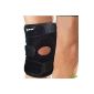 Ipow black sports adjustable knee brace while running Running Fitness protects knees, ladies and gentlemen, up to 21 inches (Misc.)