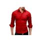 Merish shirt Slim Fit 14 colors Sizes S-XXL Men Model 01 (textiles)