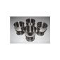 4 stainless steel egg cup in a timeless design - 4 egg cup in a set (household goods)