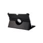 Shenit Multi Angle Stand 360 Rotating Folio Leather Case for Samsung Galaxy Tab 2 10.1 P5100 / P5110 - Black (Electronics)