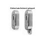 Stainless SLIDING escutcheon for profile cylinder with cylinder cover