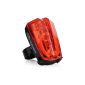 Patuoxun® Waterproof bicycle taillights Rear Light Torch (2 Laser Beam and 5 LED) for outdoor night / evening Cycling Camping Bike MTB Bike - Flash Alert Warning Caution (Electronics)