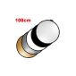 TARION® Light Reflector 5 in 1 Gold, silver, black, white, translucent and about 108 cm (Electronics)