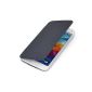 Flip Cover Case Protective Cover Case for Samsung Galaxy S5 protettiva windowless / Pebble in Dark Blue (Electronics)