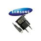 PlaneteMobile - SAMSUNG ETAOU10EBE - eco original micro-USB Power Charger for Samsung GT-B3210 CorbyTXT / GT-B3310 / B5310 Corby GT-Pro / GT-B7300 OmniaLITE / GT-B7330 Omnia Pro / GT-B (Electronics )