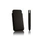 STINNS Velouté Series Designer Case / Bag / Pouch / Case genuine leather for iPhone 6 in anthracite (Electronics)
