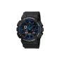 Casio - GA-100-1A2ER - G-Shock - Men Watch - Quartz Analog - Digital - Black Dial - Black Resin Bracelet (Watch)