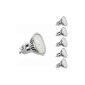 LE 3.5W MR16 GU10 LED lamps replace 50W halogen lamps, 300lm, warm white 3000K 120 ° Abstrahwinkel, LED bulbs, LED lamps, 5-pack