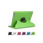 Doupi ® 360 ° Deluxe PU leather cover (green) for Apple iPad 2 3 4 Cover Case rotates 360 degrees Case Cover Stand Screen Protector bag green (Electronics)