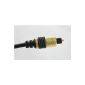 Digital Optical Cable - 2m - Premium Pro Gold Range Toslink Cable suitable for PS3, Sky, Sky HD, LCD, LED, Plasma, Blu Ray to Connect with Home Cinema Systems, AV Amps etc for the best digital surround sound.  (Electronic devices)