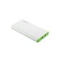 EasyAcc Claccic 10000mAh Power Bank External Battery Portable Compact Charger for iPhone Samsung Smartphone Tablets - white and green (accessory)