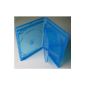 Kronenberg24 professional Blu Ray Case 6x 15mm transparent blue - 10 pieces (Electronics)