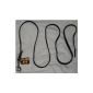 13240-G Julius K9® leather leash 13mm wide x 2.4m long - Fat leather leash - braided with steel carabiners (Misc.)
