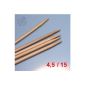 Lana Grossa double pointed needles / DPN Bamboo 15cm / 4.5mm - ACTION - (household goods)