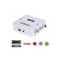 wikson Electronics® HDMI to AV CVBS Composite RCA Video + Audio converter for TV PS3 VHS VCR DVD 1080P (Electronics)