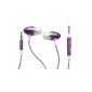 Emartbuy ® Purple In-Ear Stereo Handsfree Headset with Microphone for LG Optimus L7 P700 (Electronics)