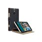 Nokia Lumia 1520 Leather case cover with standing function card slots in black, COVERT Retailverpackung (Wireless Phone Accessory)