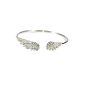 Bracelet with rhinestones angel wings crystal - Silver color - Fancy Fashion (Jewelry)