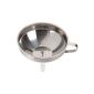 Perfect stainless steel sieve with Trichte