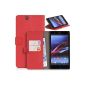 DONZO Wallet Structure Case for Sony Xperia Z Ultra Red (Electronics)