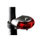 Goliton® Cycling Camping 5 LED bicycle taillight rear lamp rear light rear light - Black (Electronics)