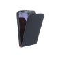 Smart Planet Flipcover / Flip Case leather for Moto G 2 2014 / Moto G2 10,016,482 shell - bag in black (Electronics)