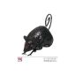 Widmann 7844D, Black Mouse glittering 12 cm - Halloween decoration