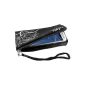 mumbi NEOPREN Zipper Bag Samsung Galaxy S3 i9300 Mobile Phone Case Flowerpower black envelope bag (Electronics)