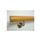 Handrail Set Beech 45mm round lacquer 3000mm length incl. 3 stainless steel holder