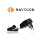 Original Navigon travel charger / Quick Charger for NAVIGON 92,72,70,42,40,20,8410,7310,7210,6310,4310,4350,3310,2410,2510,2310,2210,2110,2150, Max, Easy, Plus , Premium, Live (1000mAh, Mini-USB, A02000005) (Accessories)