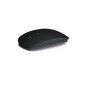Moonar® USB Ultra Thin Wireless Optical Mouse 2.4G Receiver Super Slim Wireless Mouse Laptop Desktop PC (Black) (Personal Computers)