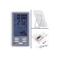 Trait-Tech®DC-803 2015 New Digital Thermometer hygrometer Large LCD Indoor & Outdoor Temperature changeable in Celsius and Fahrenheit With Daily Alarm Function With Support (Kitchen)