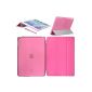 Swees Apple iPad Air New Smart Cover and Back Cover TPU Cover Case Protective Cover Case Bag for 2013. Air iPad iPad 5, Supports Sleep / Wake function + Screen Protector & Stylus (stylus) - Pink (Electronics)