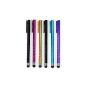 BestCool 6x colored Stylus Pen Set Mobile Tablet Pen stylus pens SoftTouch touch screen Tablet PC stylus screen
