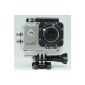 SJCAM WIFI Actioncam SJ4000 Action Sports Camera with Waterproof Full HD 1080p Video Helmet Camera Silver (Personal Computers)