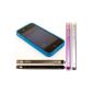 kwmobile® 5in1 Set: 5x TPU Silicone Designerbumper for Apple iPhone 4 / 4S in + 2 screen protectors (Wireless Phone Accessory)