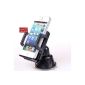 HIMRY Universal Car Windscreen mount windshield holder suction mount for mobile Smartphone GPS PDA, 360 ° rotatable, Apple iPhone 3G 3GS 4 4S and 5 / iPod Touch 2G, 3G, 4G, iPhone 4S iPhone 5 HTC Sensation XE XL, HTC 8X 8S, HTC One V and One X, HTC Windows Phone 8X and 8S, Samsung Galaxy Note, Galaxy S II, Galaxy S III, Galaxy S2, Galaxy S3, Galaxy Nexus, Motorola RAZRi etc, KXC5008 (Electronics)